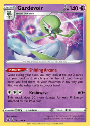 Gardevoir - Chilling Reigns Pokemon Card of the Day 